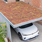 Kunden Carport UNA mit Dachbegrünung